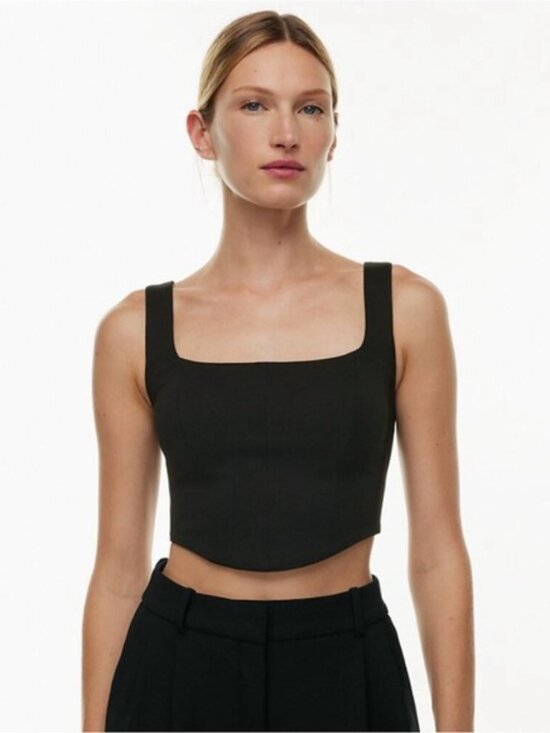 Tops - TEN by Babaton satin stretchy bustier S